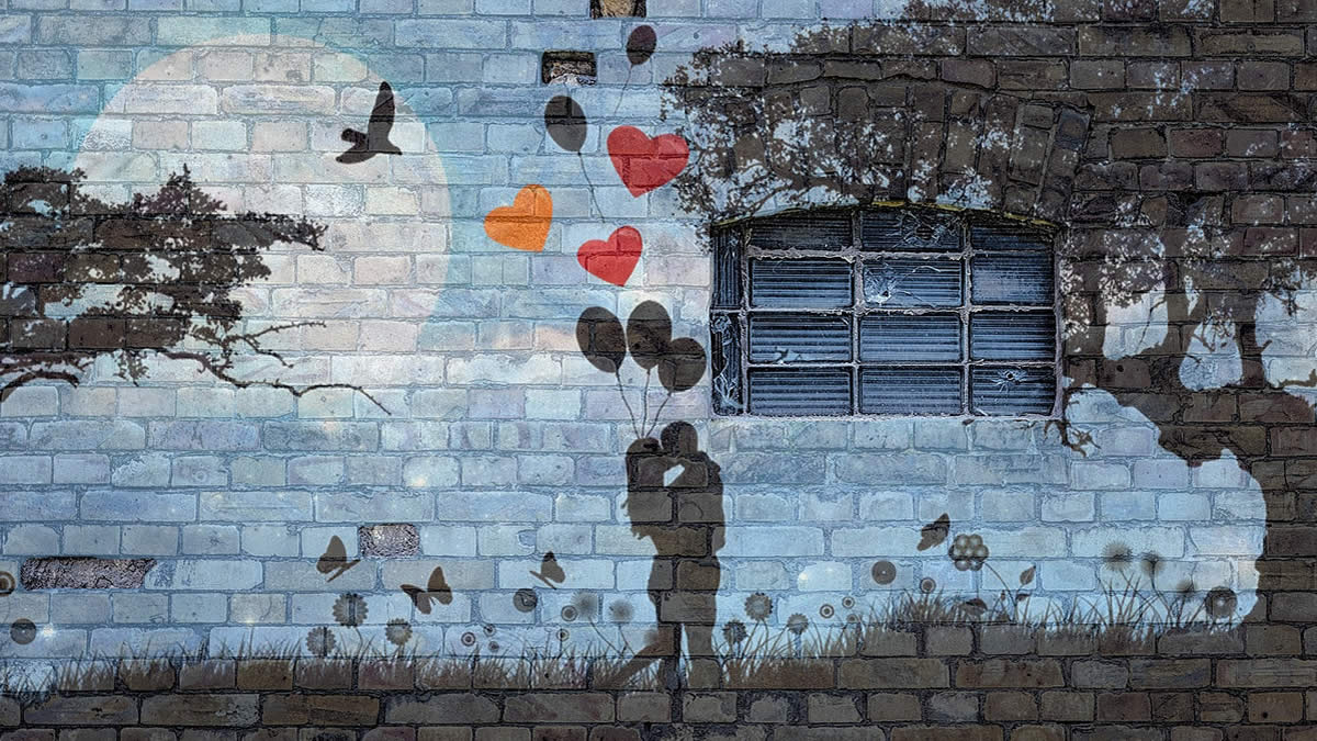 Jak przyciągnąć miłość mural